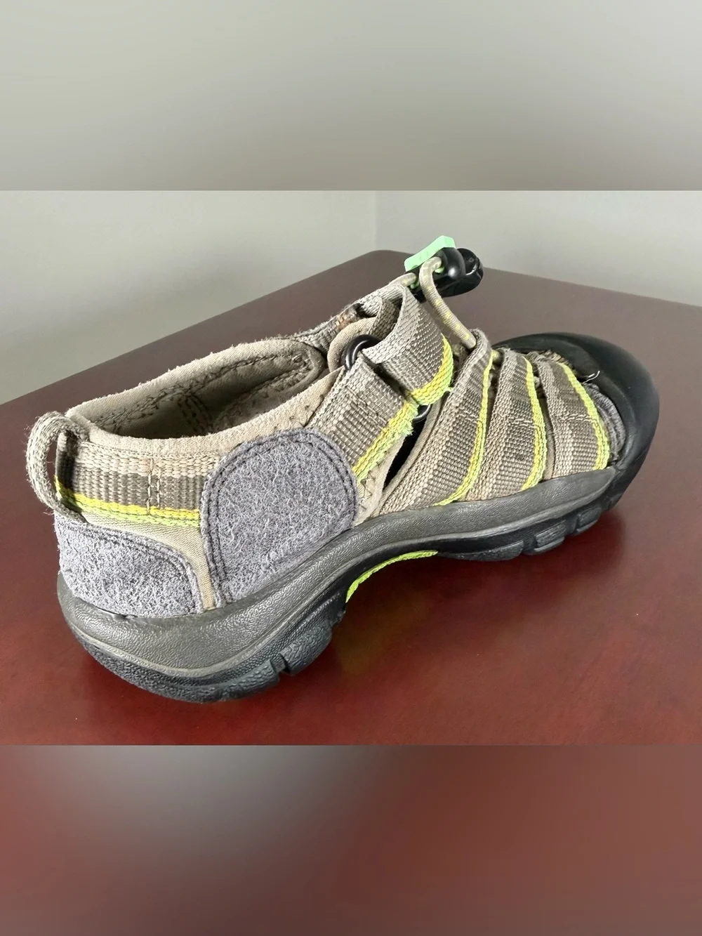 Keen Kids Gray with Lime Active Sandals Size Kids 13